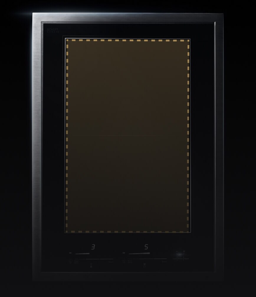 The Induction Flex Cooktop with a graphic showing the flex zone.