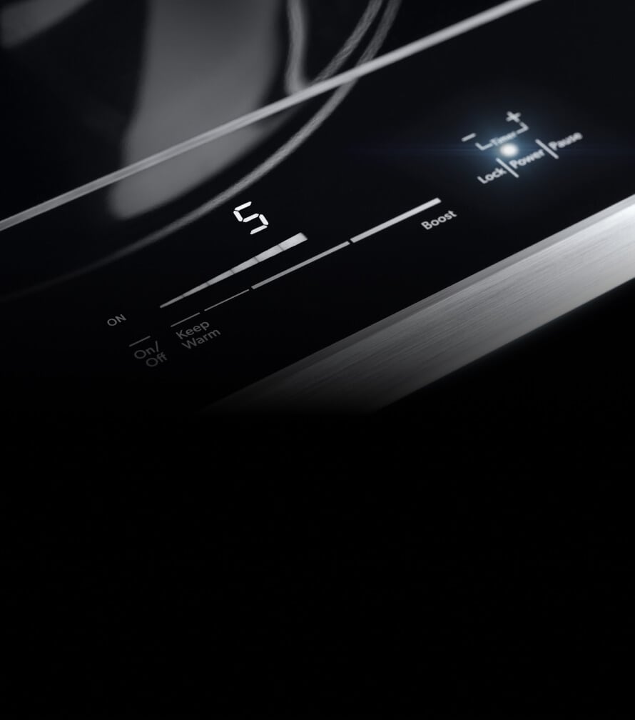 The controls of the Induction Wok.