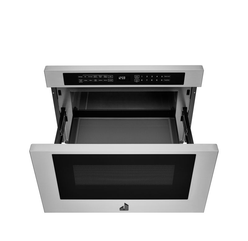 A JennAir® undercounter microwave drawer.