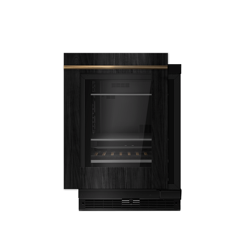 A 24” built-in beverage center.