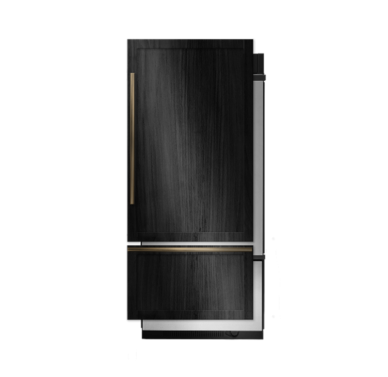 A 36" Panel-Ready Built-In Bottom-Freezer Refrigerator