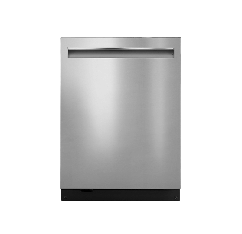 A Pocket Handle 24" Built-In Dishwasher with Precise Fit 3rd Rack for Cutlery with Plasma Coating, 39 dBA