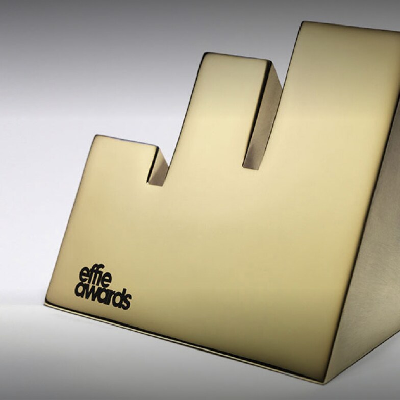 A gold Effie Award. 