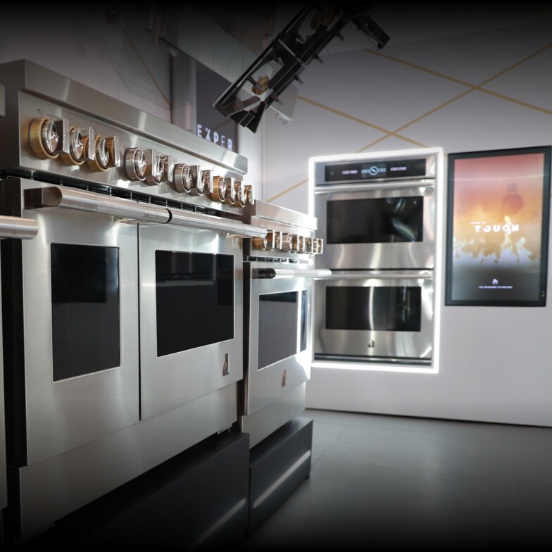 JennAir appliances in a showroom. 