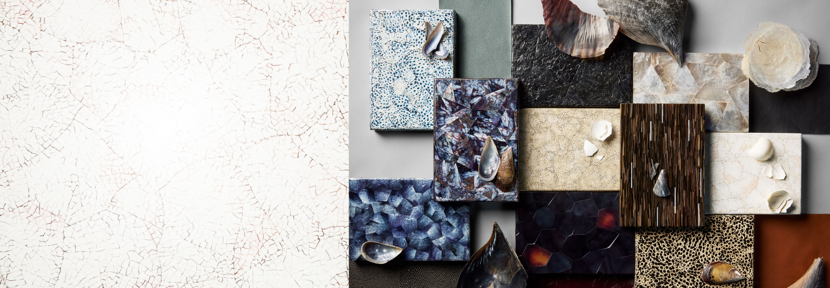 A collection of Elements swatches and samples.