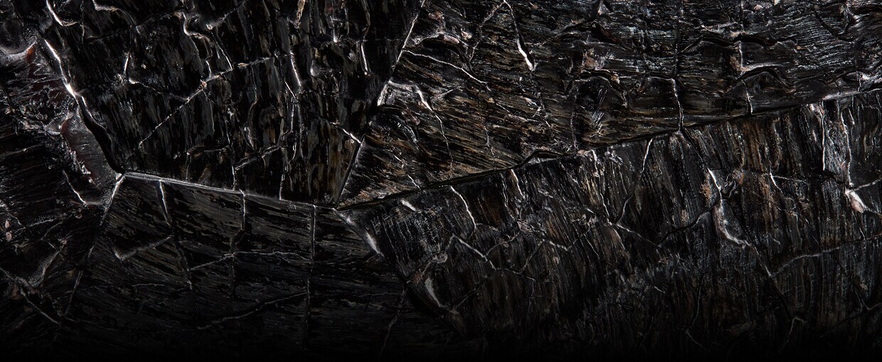 A close up of the texture of Dark Pen Black