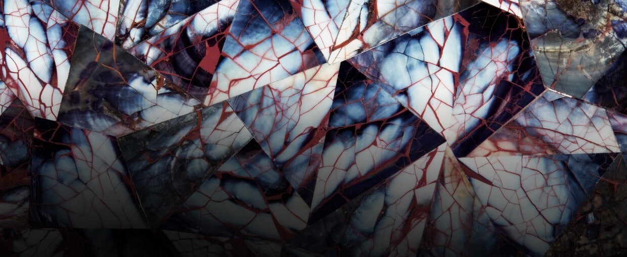 A close up of the texture of Mussel Shell Burgundy