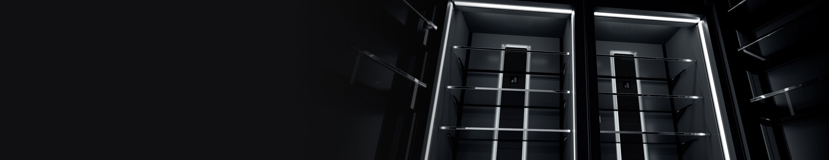 A pair of JennAir® Columns open.