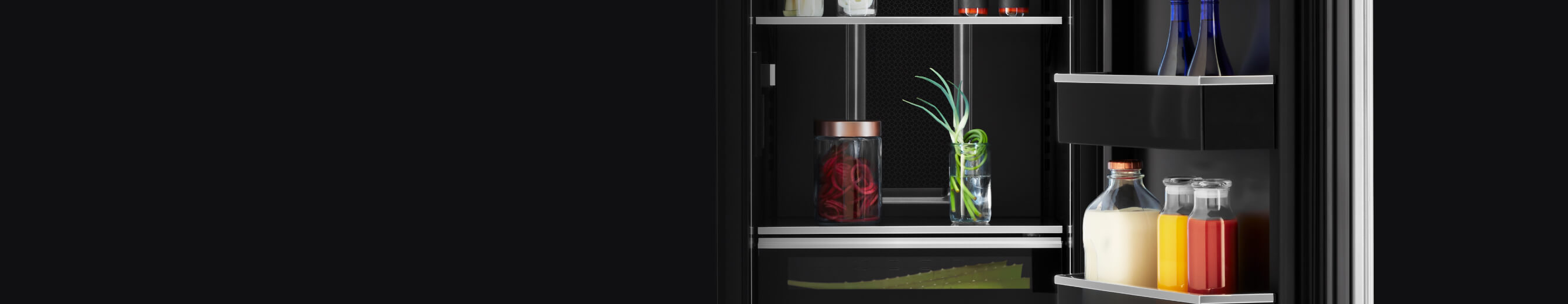 The inside of a JennAir® 24-inch Refrigerator