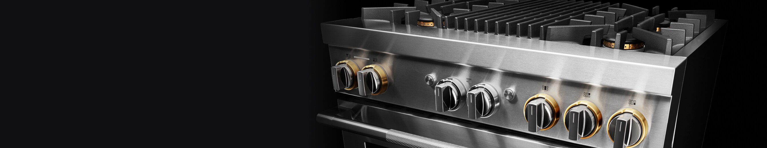 A JennAir® 36-Inch Dual-Fuel Range