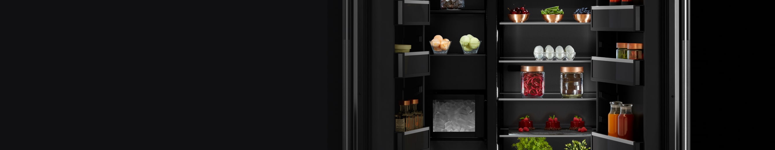 The inside of a JennAir® 42-inch Refrigerator