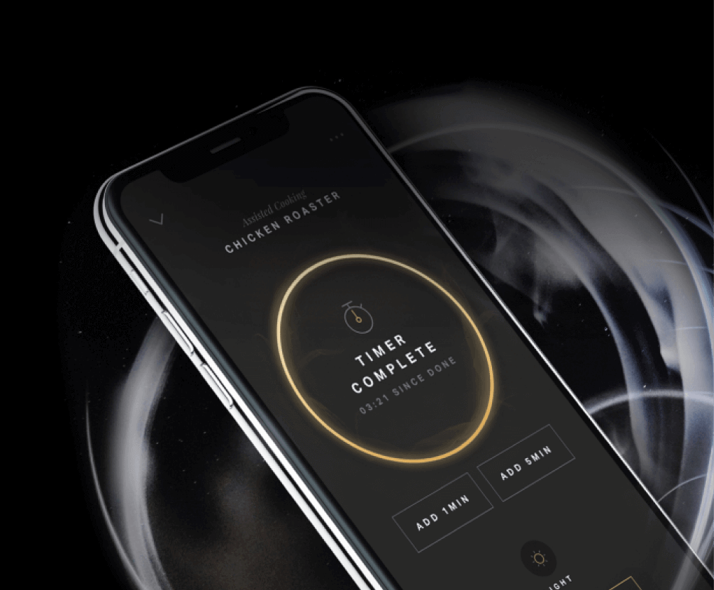 A timer on the JennAir® app.