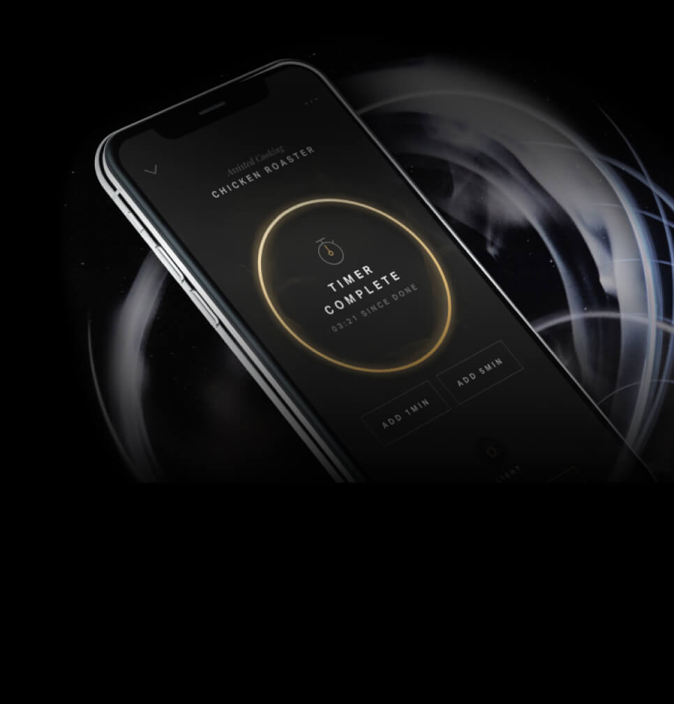 A timer on the JennAir® App.