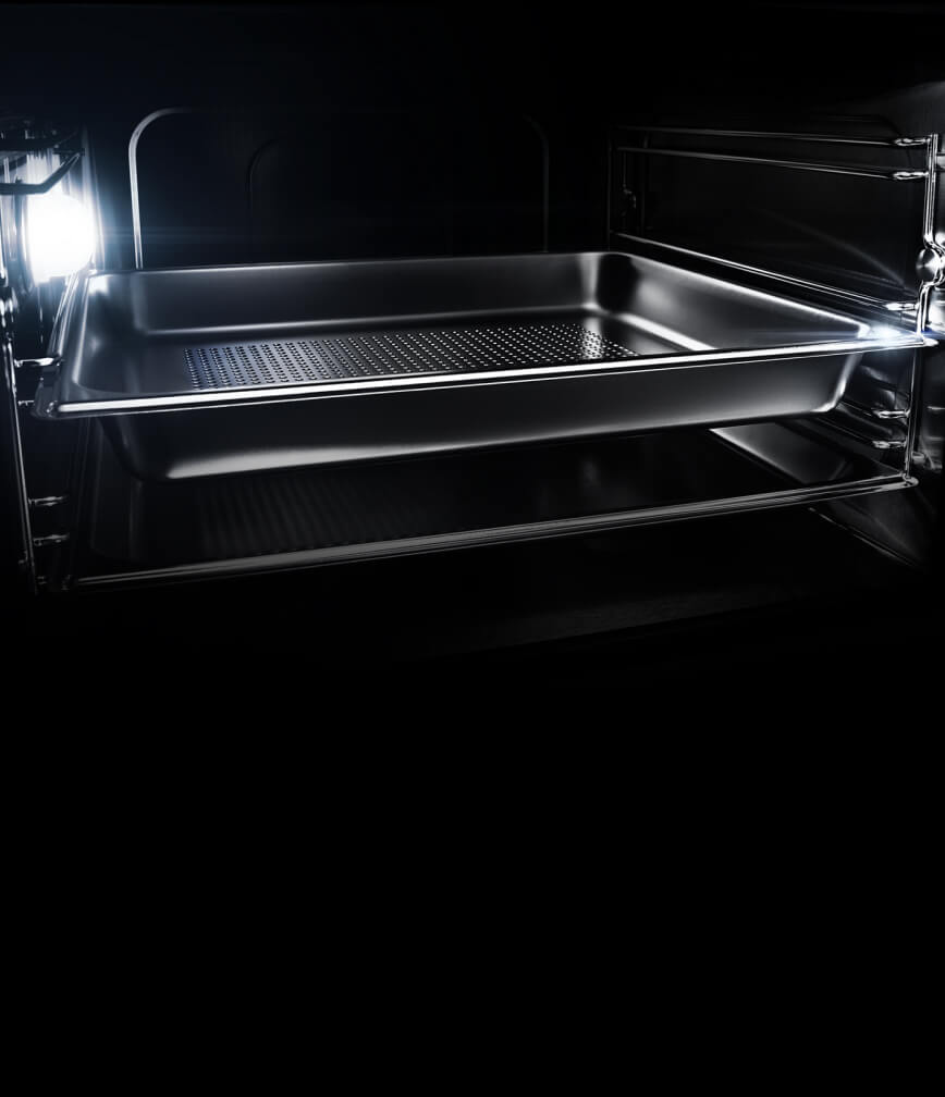 The interior of a JennAir® Steam Oven.