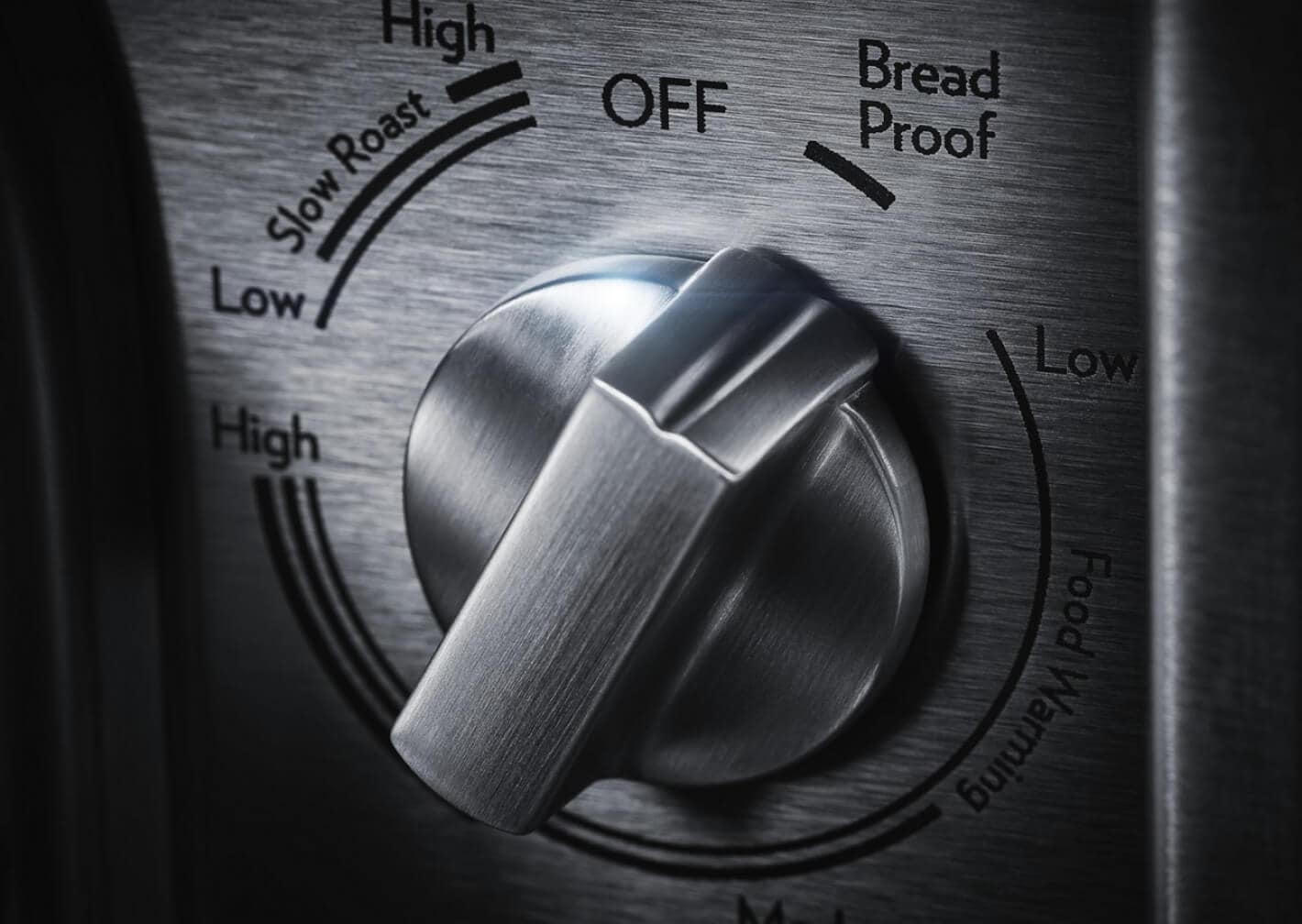 The control knob set to bread proofing.
