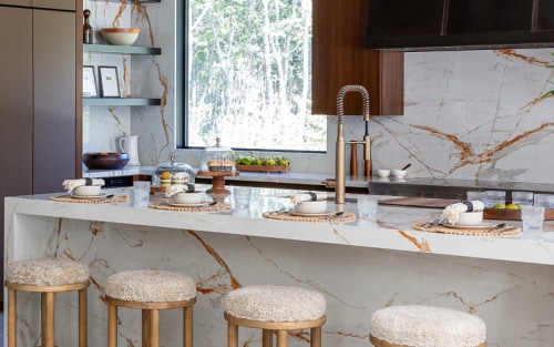 A luxury kitchen outfitted with JennAir® appliances