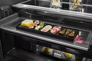 Adjustable, Clear Glass Shelves