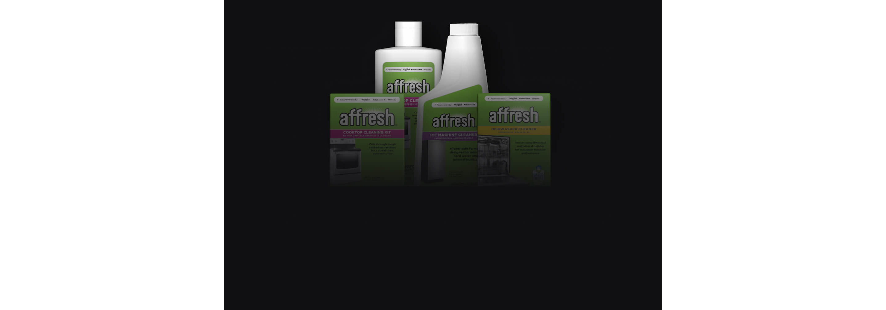 A selection of affresh® cleaners.
