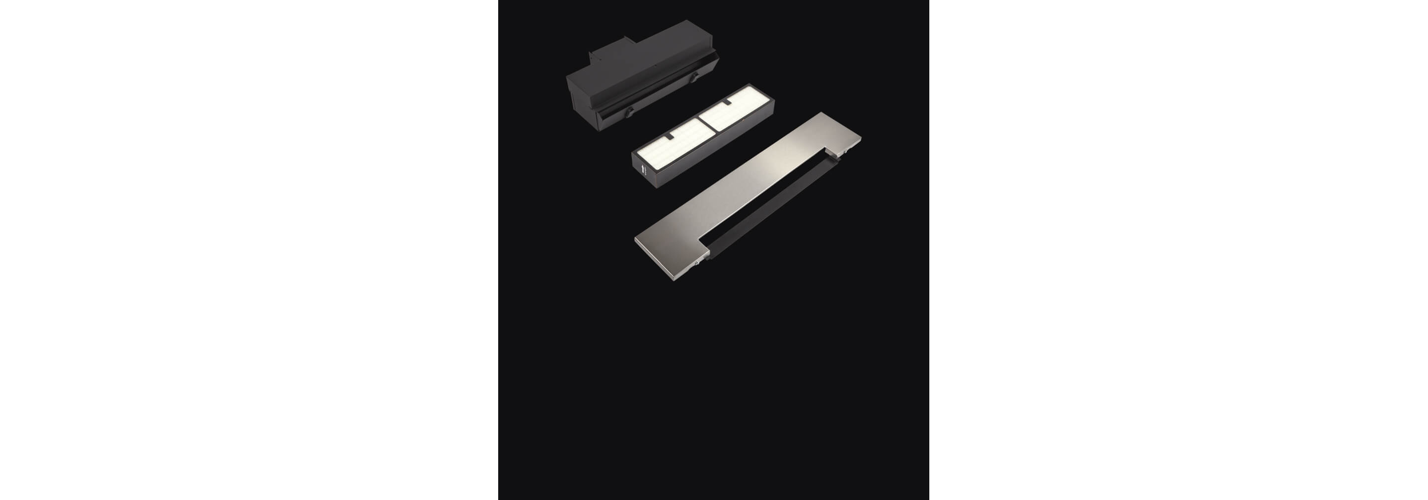 A duct-free kit isolated on a black background.