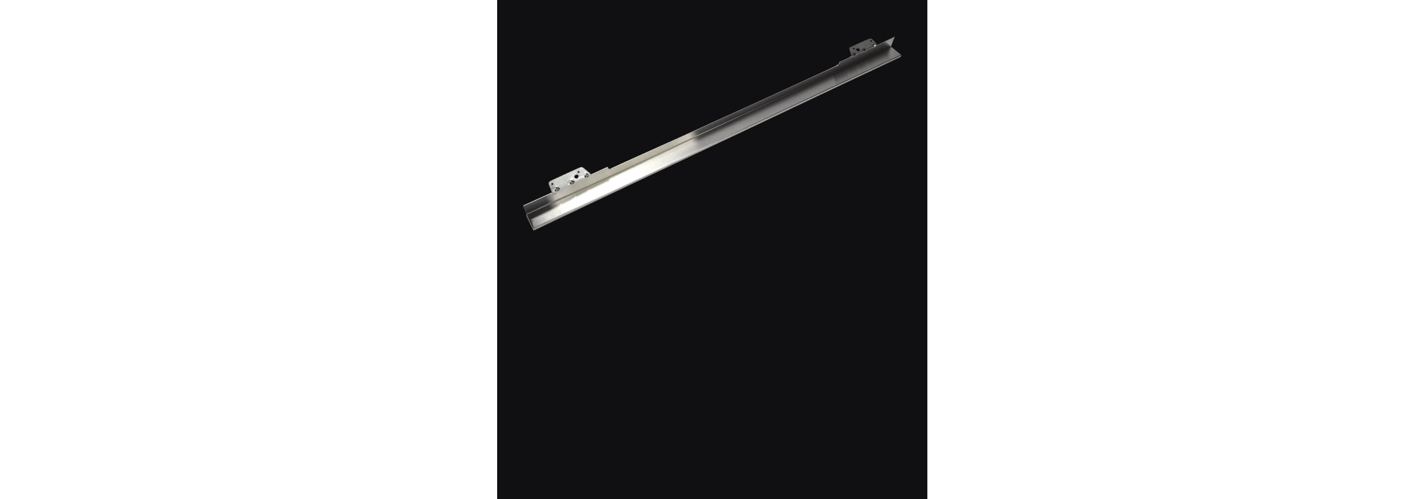 A heat deflector isolated on a black background.