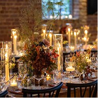 The tablescape at the HQ Gallery Event Space