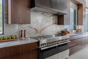 A JennAir® Professional-Style Induction Range installed in the modern kitchen