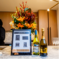 Product information displayed on the island in the BHS Model Home