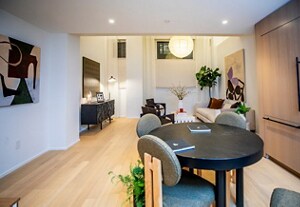 The dining and living area in the BHS Model Home