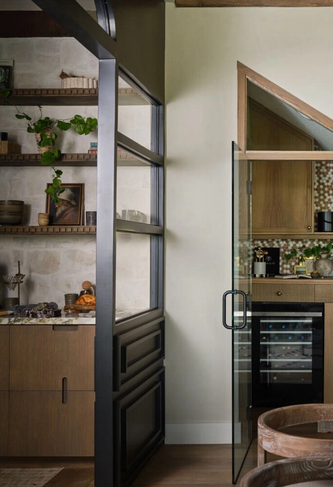 A wine cellar in a bar