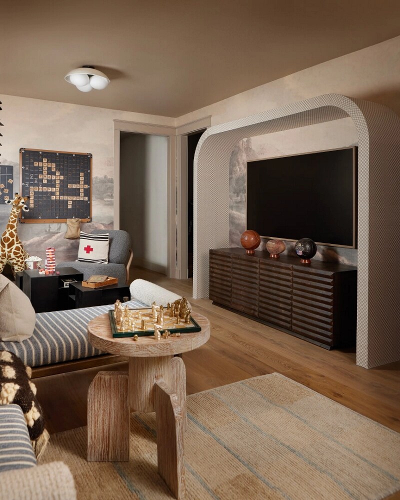 The TV watching area of the teen hangout