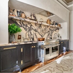 A JennAir® Professional-Style Induction Range installed in the kitchen