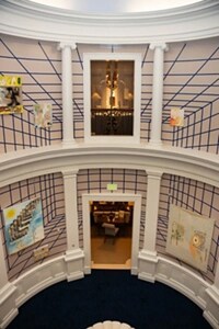 The expansive foyer of the Kips Bay Dallas Show House