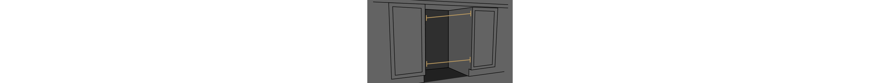 Width of a dishwasher cutout