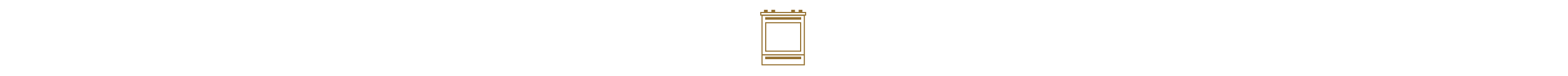 An icon of a slide-in range.