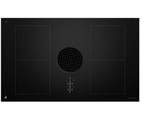 A JennAir® 36-inch induction downdraft cooktop.