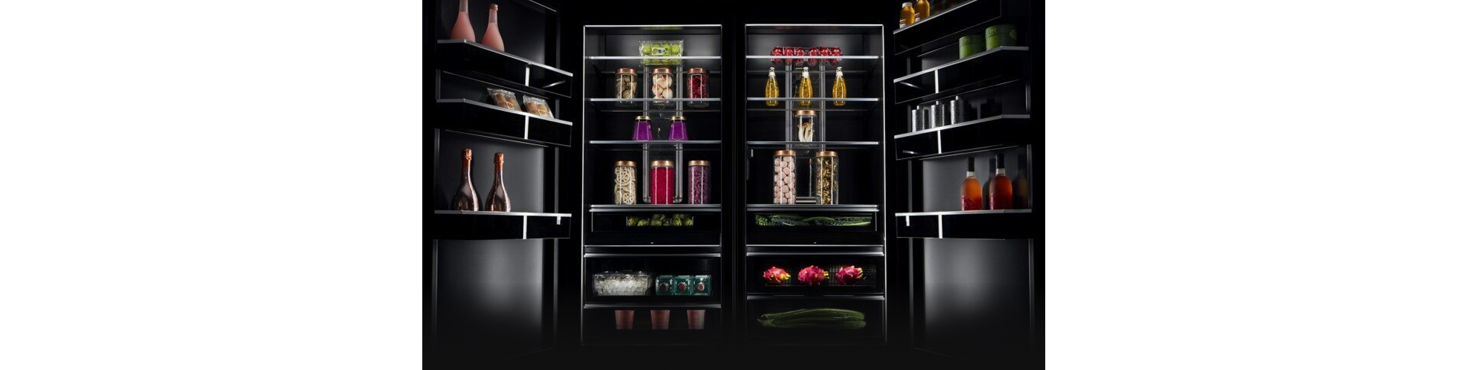 The illuminated interior of a fully stocked Column.