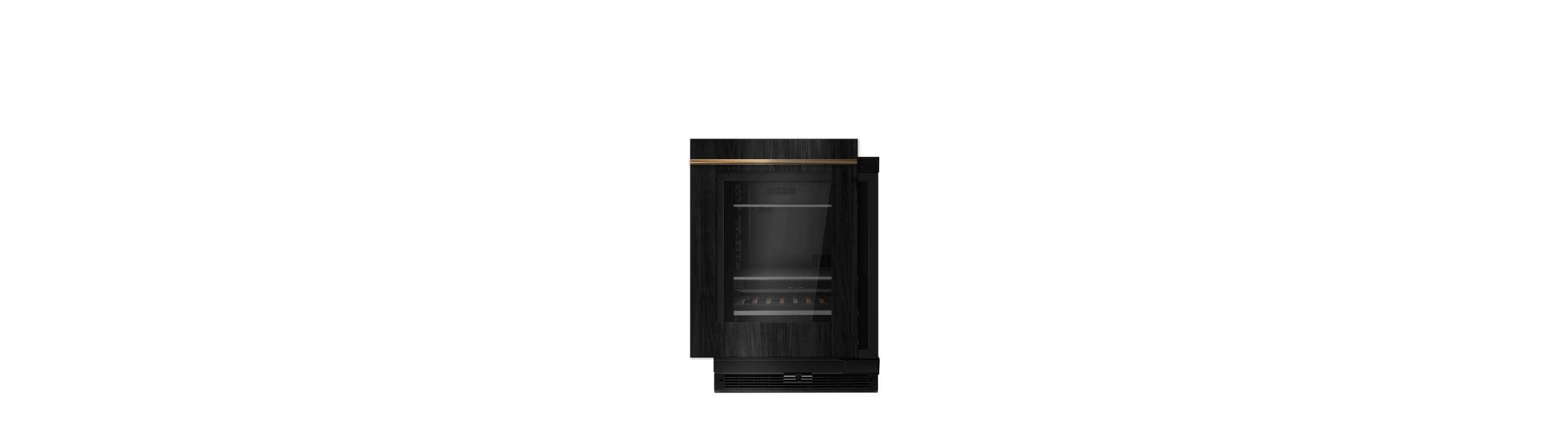 A JennAir® Panel-Ready Beverage Center.