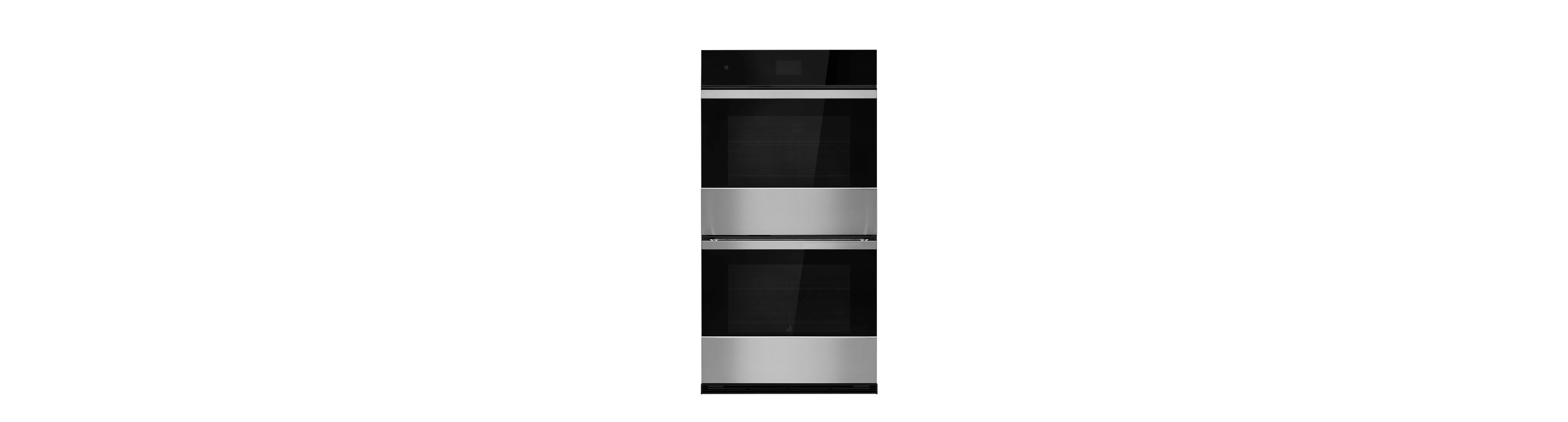 A 27" NOIR™ Double Wall Oven.