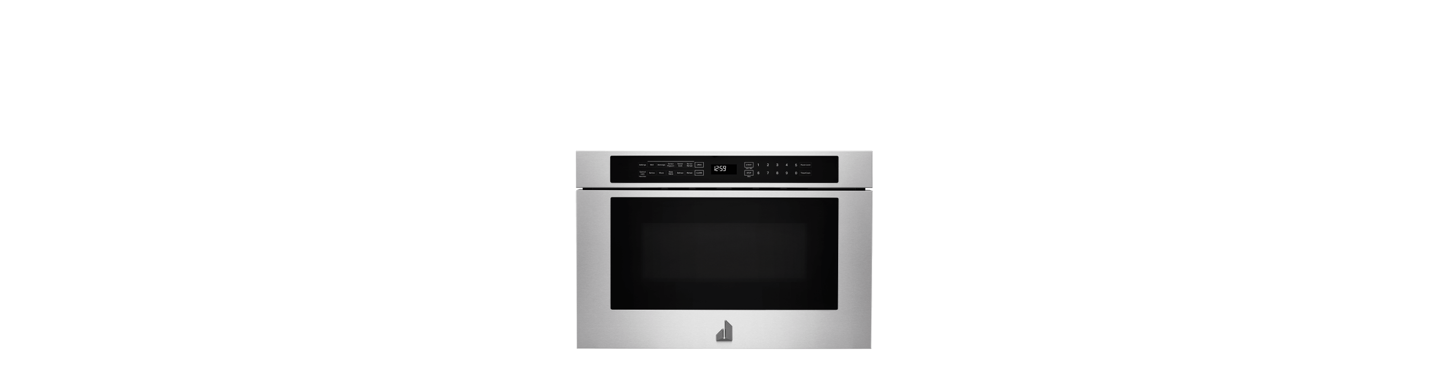 A 24" NOIR™ Undercounter Microwave Oven With Drawer Design.