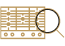 A magnifying glass over a JennAir® Cooktop.