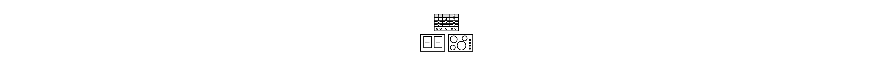 An icon of three cooktops.