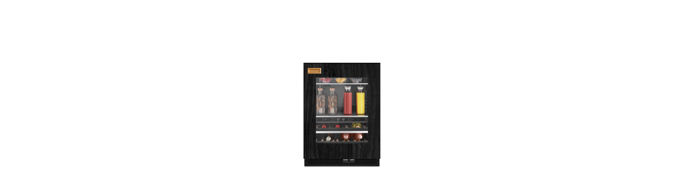 A JennAir® Panel-Ready Beverage Center.