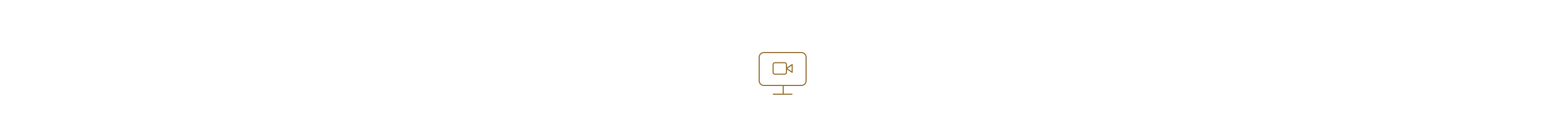 An icon of a computer screen with a video camera on the screen. 