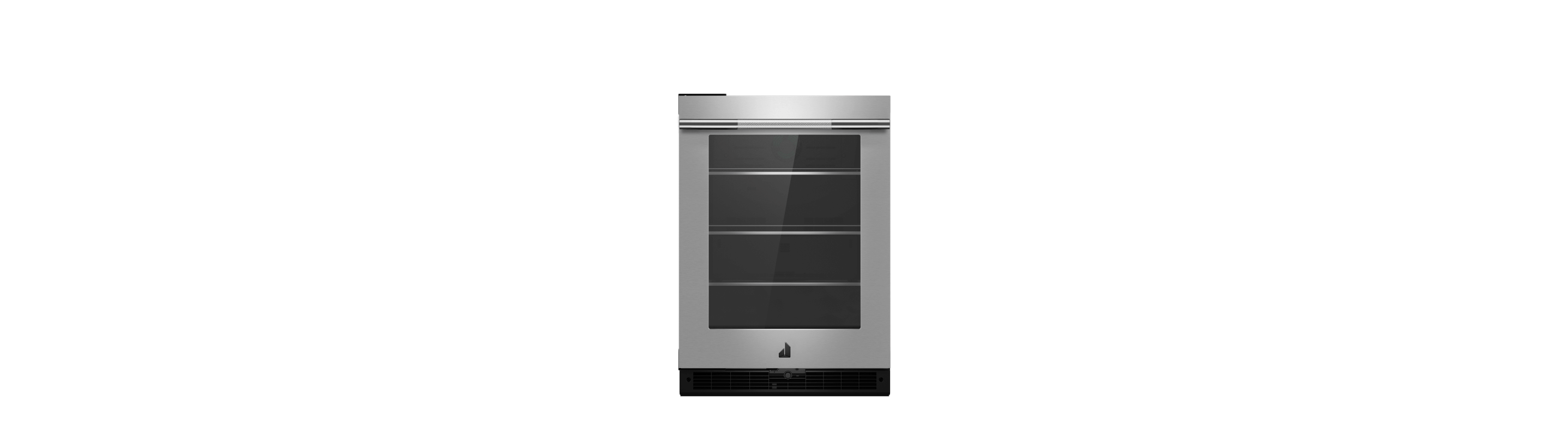 A 24" RISE™ Glass Door Refrigerator.
