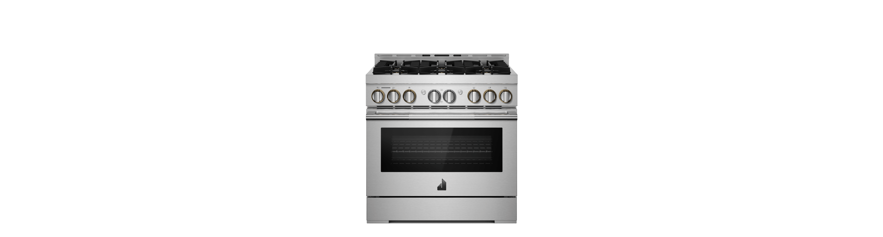 A 36" RISE™ Gas Professional-Style Range.