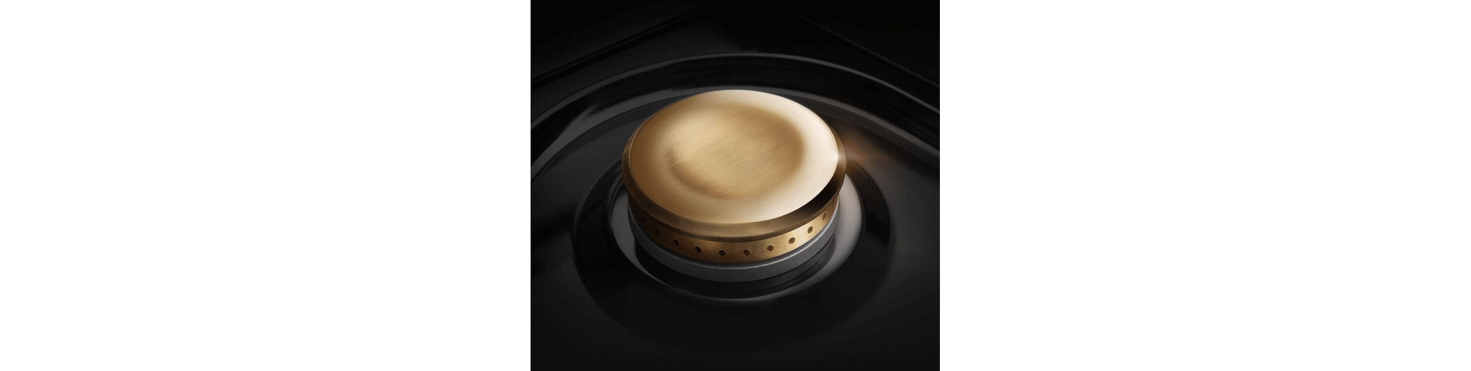 A close up of the sealed surface of the burner.