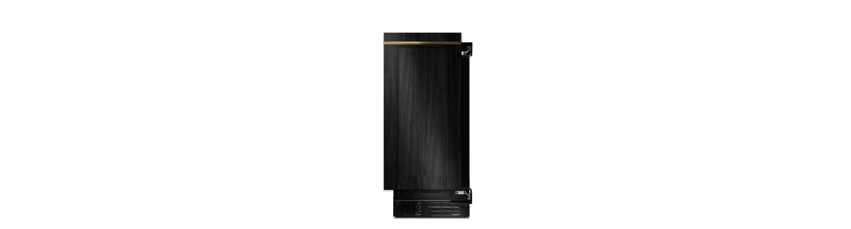 A JennAir® Panel-Ready Ice Machine.