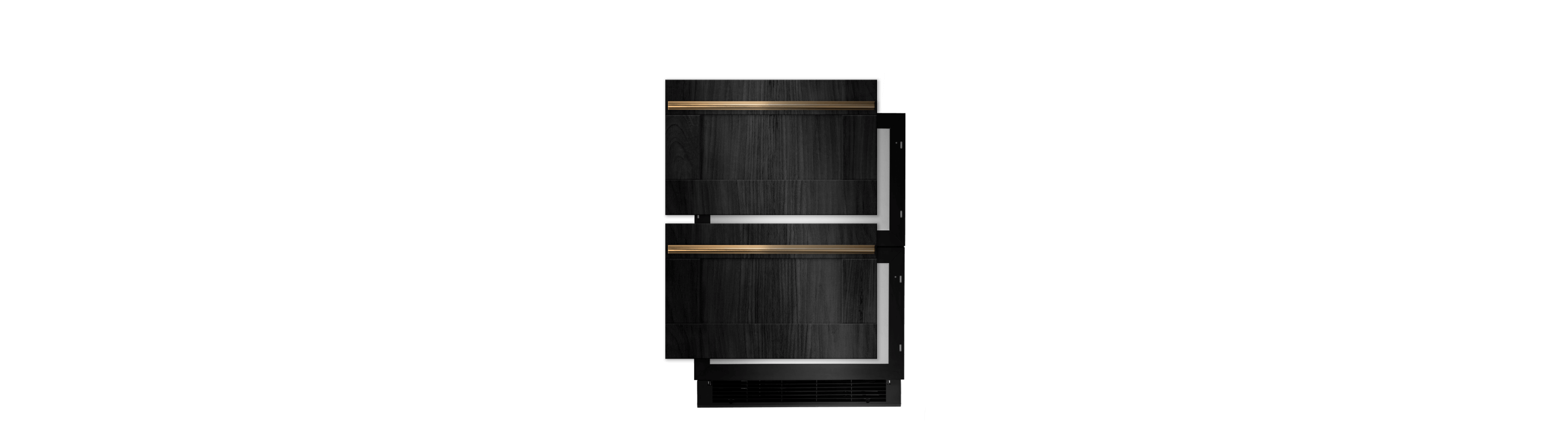 A JennAir® Panel-Ready Double Refrigerator Drawer.