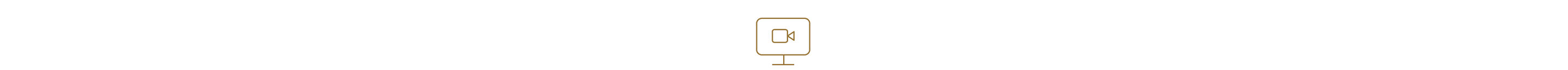 An icon of a computer screen with a video camera on the screen. 