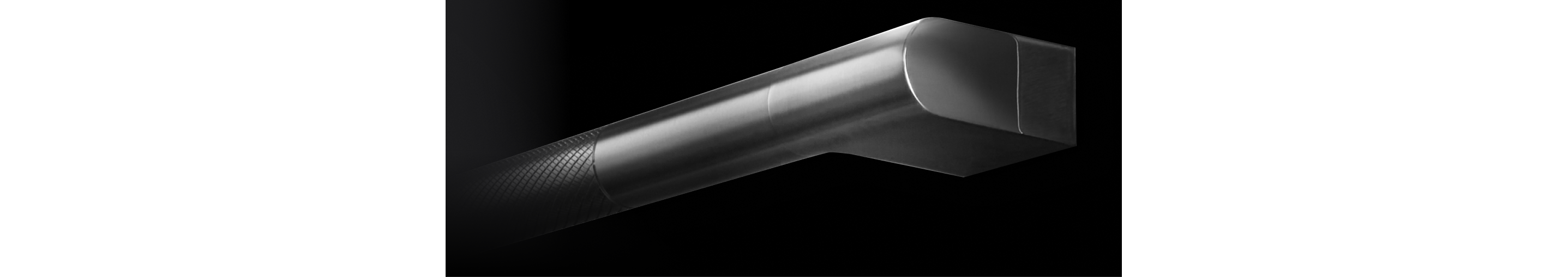 A close-up of the RISE™ handle's design.